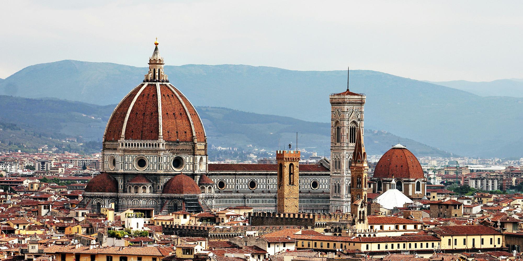 A view of the Duomo in Florence, Italy